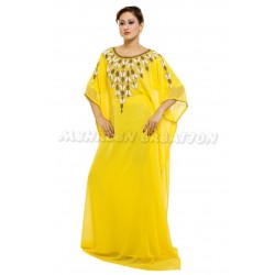 Causal Modern Islamic Khaleeji Maxi Farasha Dress