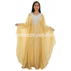 GET THIS MOROCCAN ISLAMIC BEIGE ROBE FANCY ARABIC KAFTAN DRESS
