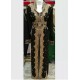 DUBAI MOROCCAN Black KAFTAN CAFTAN Wedding Gown Floor Length Dress